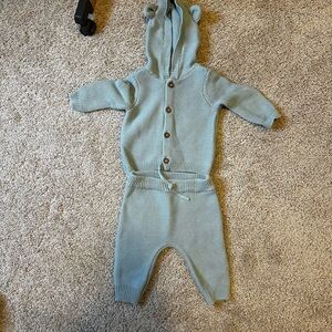 NWOT Carter's Light Blue Knit Set